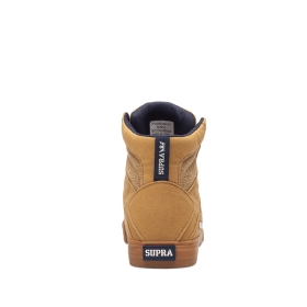 Supra Mens ALUMINUM Tan/gum High Top Shoes | CA-45093